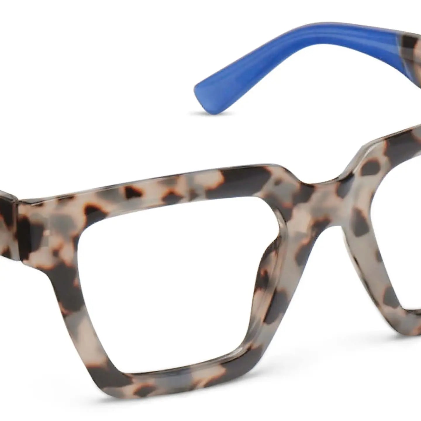 Peppers Sterling (Blue Light) Readers - Gray Tortoise/Blue