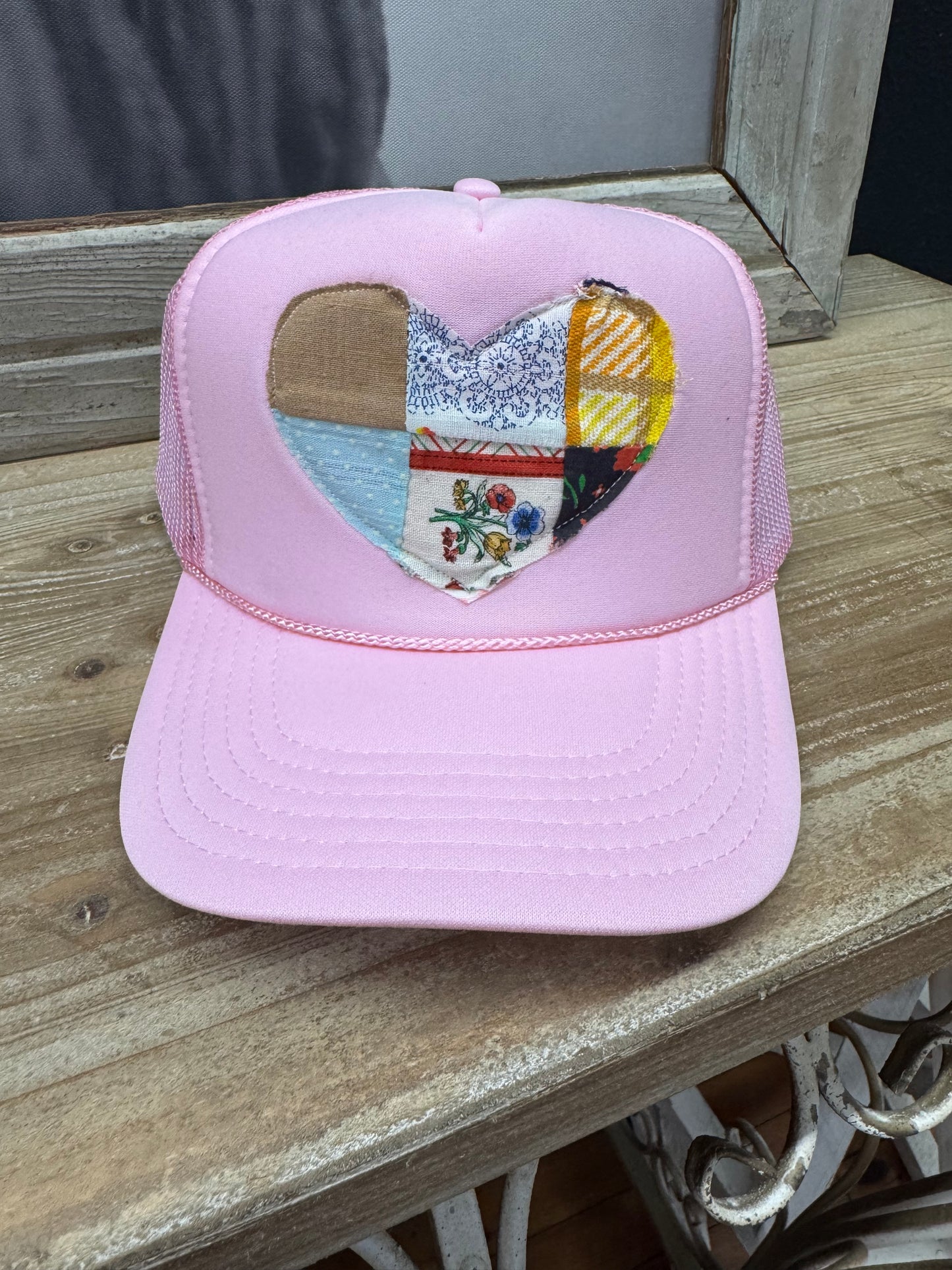 Quilted Heart Trucker Hat
