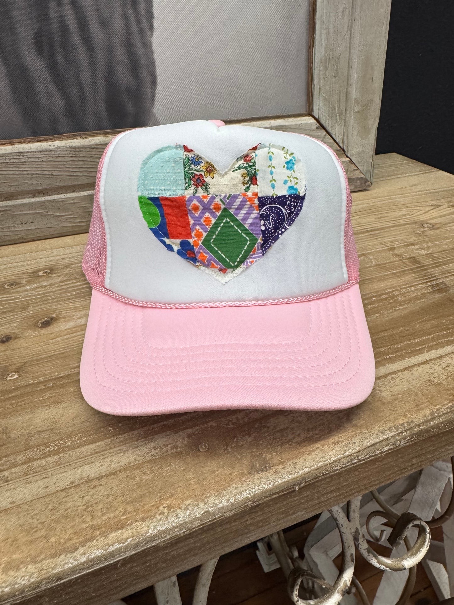 Quilted Heart Trucker Hat