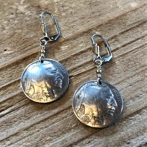 Indian Head Nickel Wired Earring