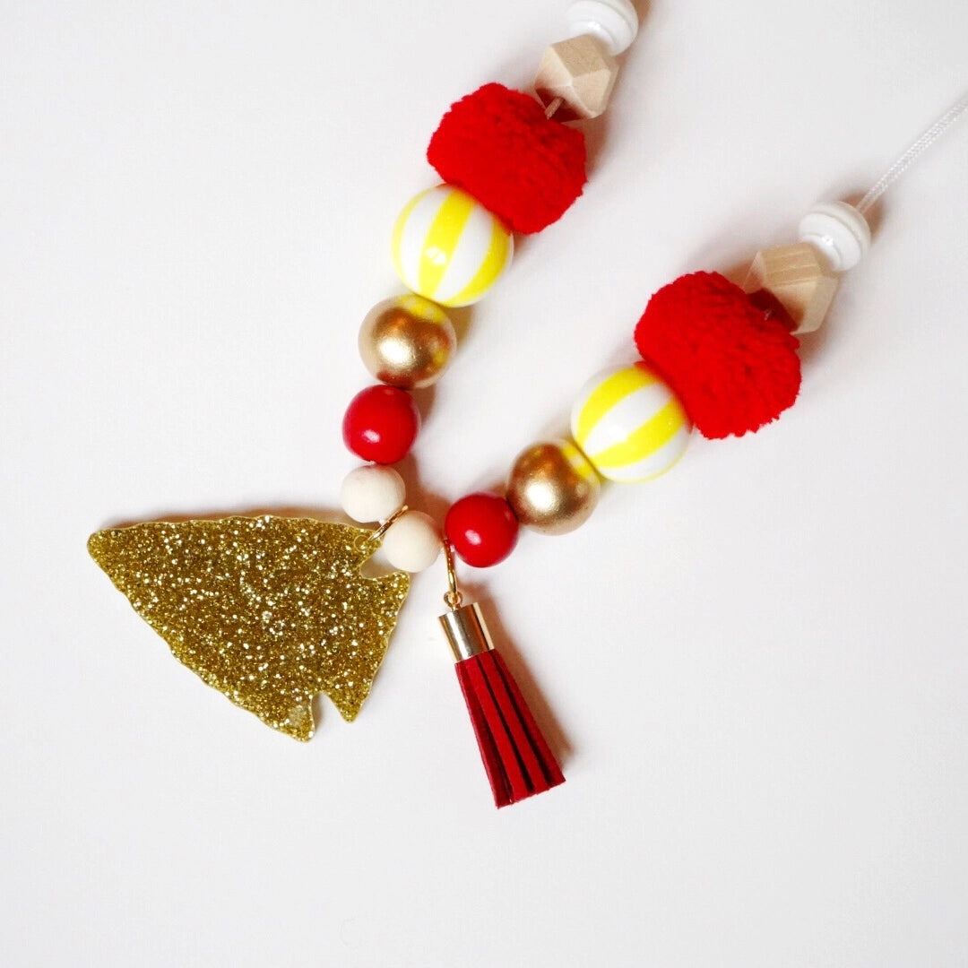 Kansas City Chiefs Kids Arrowhead Necklace