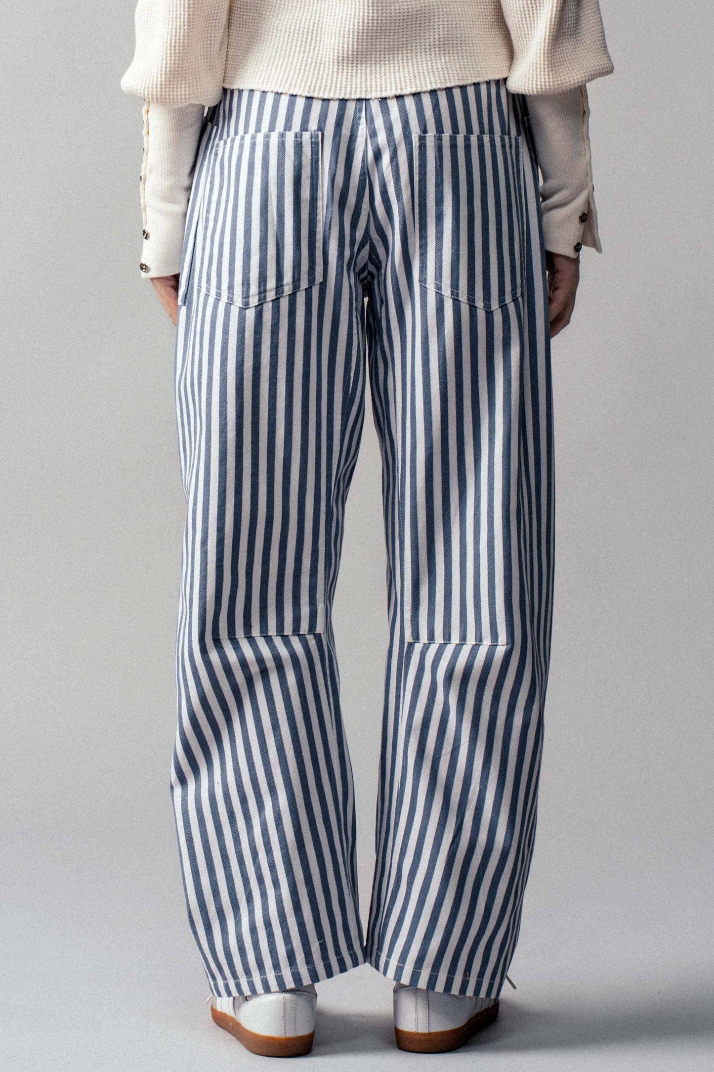 Railroad Striped Patch Pocket Utility Pants