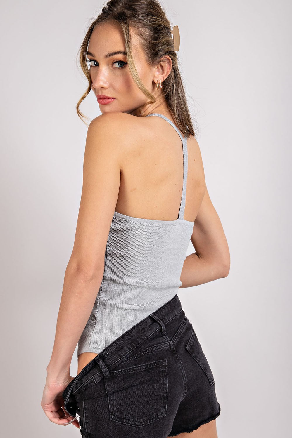 Racer Back Tank Top Bodysuit