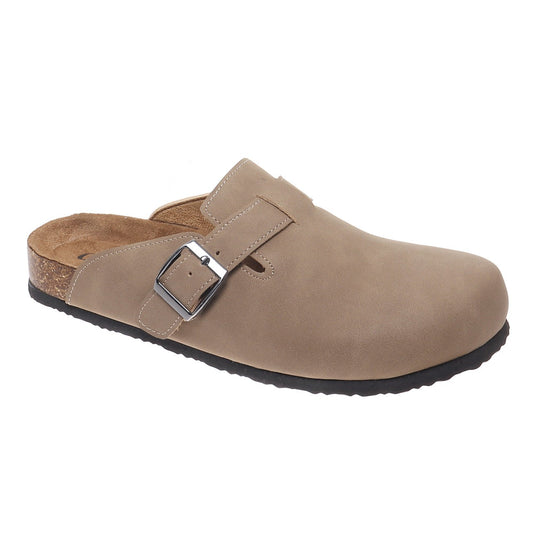 Close Toed Slip On Clog Flat Mules