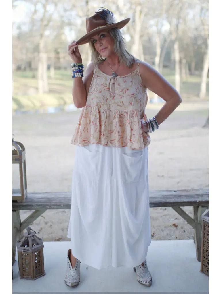 Jaded Gypsy Out and About Pants - Parchment