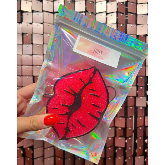 Valentine’s Hot Pink & Black Lips Car Freshie