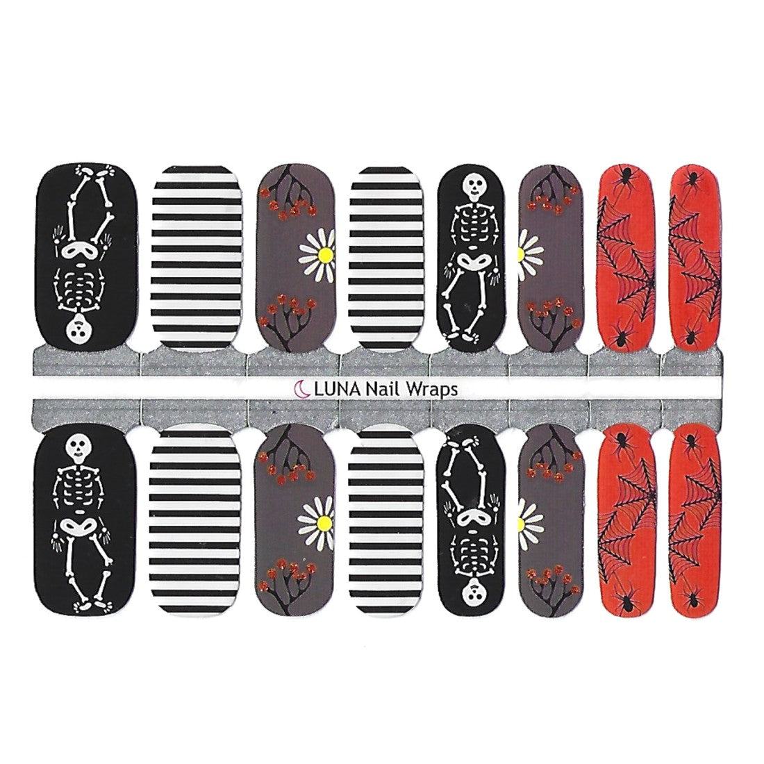 Halloween Skeletons Nail Wraps
