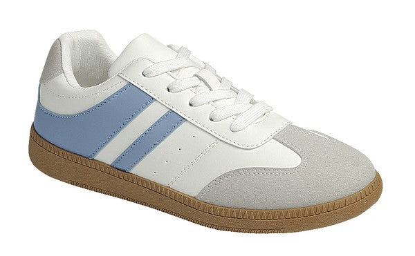 Moral Stripe Sneaker - White/Blue