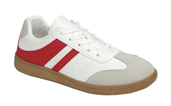 Moral Stripe Sneaker - White/Red