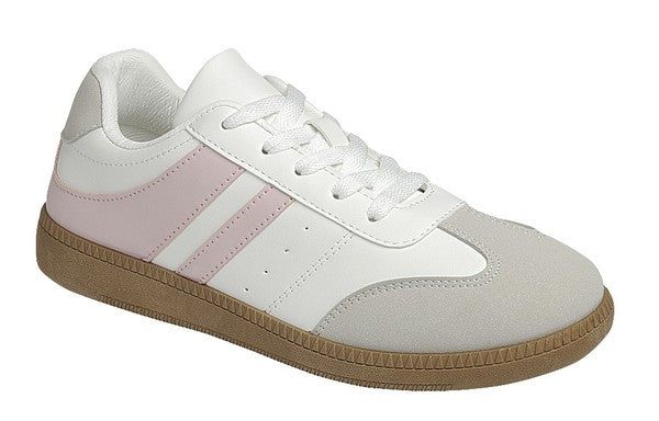Moral Stripe Sneaker - White/Pink