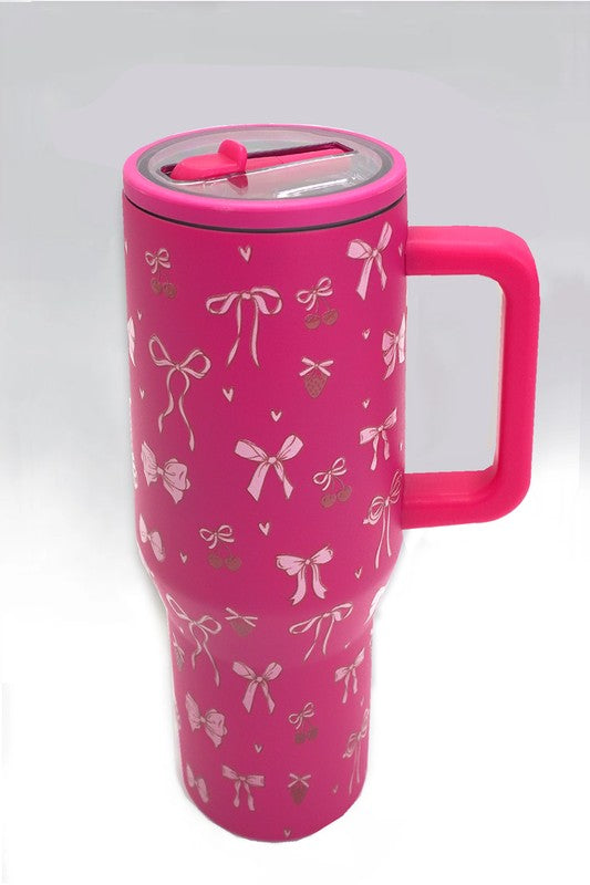 40oz Spill Free Stainless Steel Vacuum Tumbler