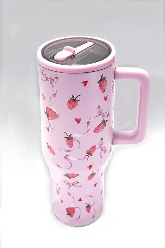 40oz Spill Free Stainless Steel Vacuum Tumbler