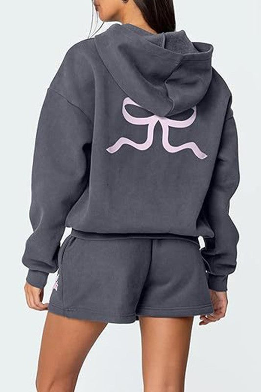 Bow Accent Hoodie