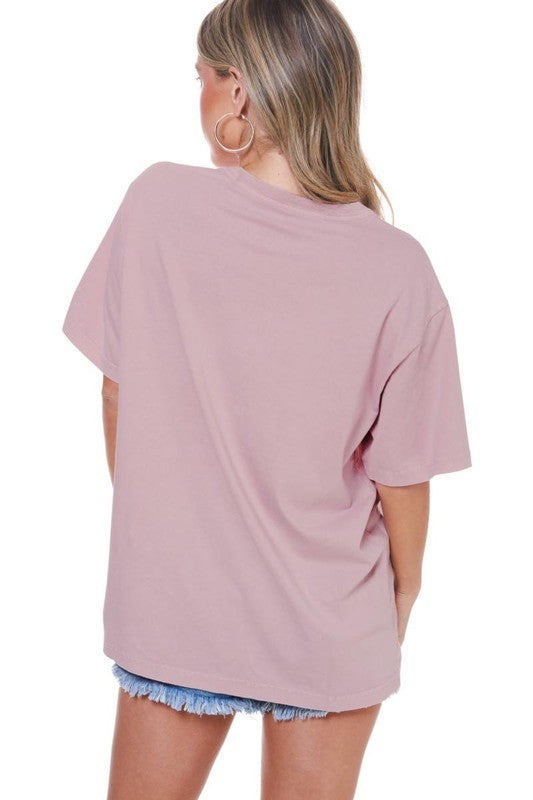 Cowboy Boot Bow Ribbon Vintage Graphic Tee