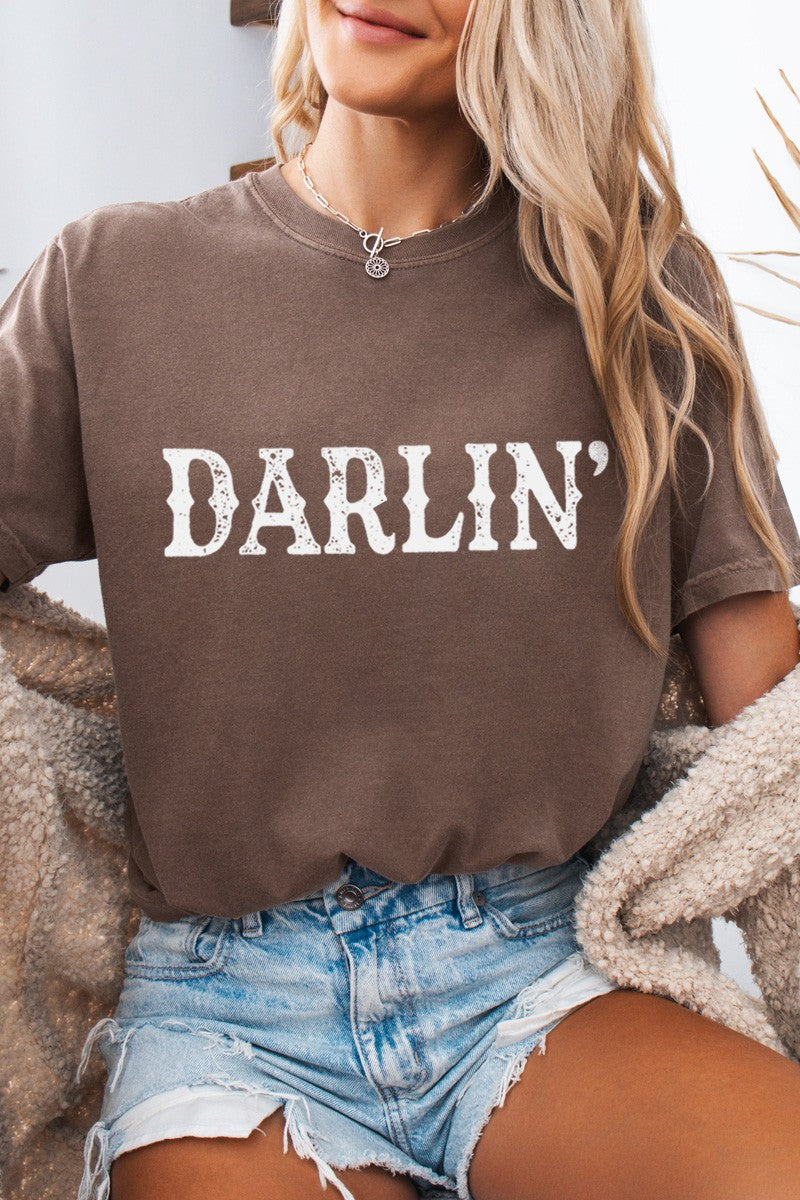 Darlin' Western Graphic Tee Vintage Cowgirl Shirt