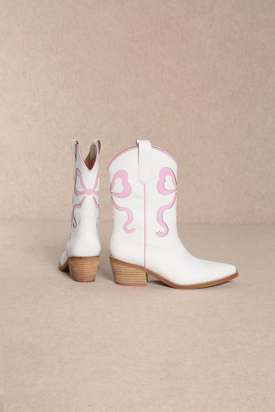 Miriam Ribbon Cut Out Design Coquette Booties