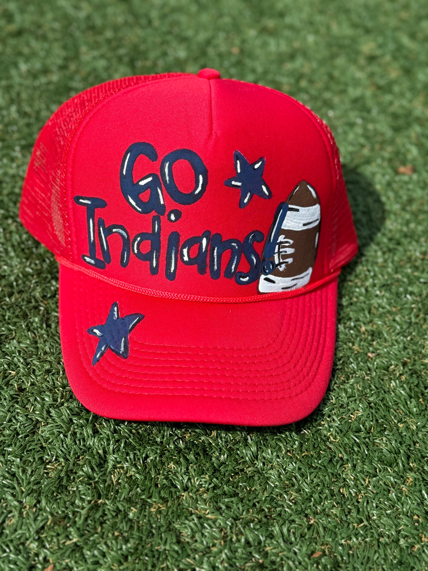 Go Indians Football Trucker Hat
