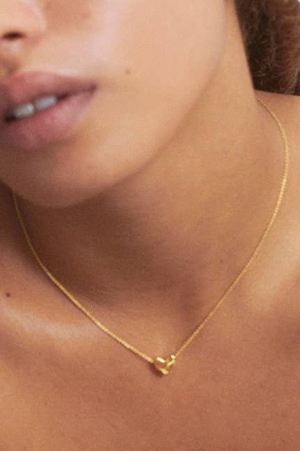 18K Stainless Steel Tarnish Free Heart Necklace