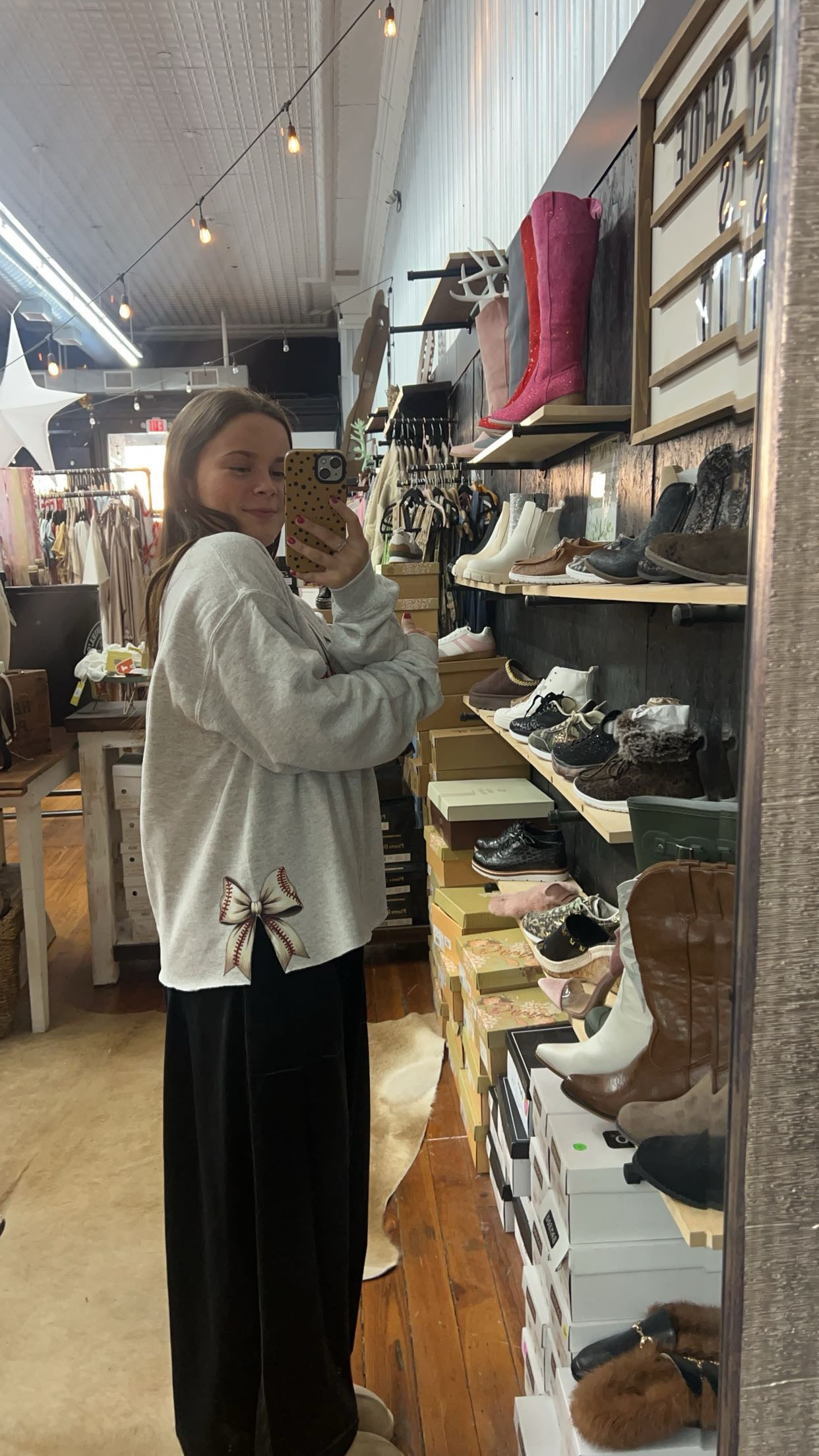 Baseball Mama Bow Sweatshirt