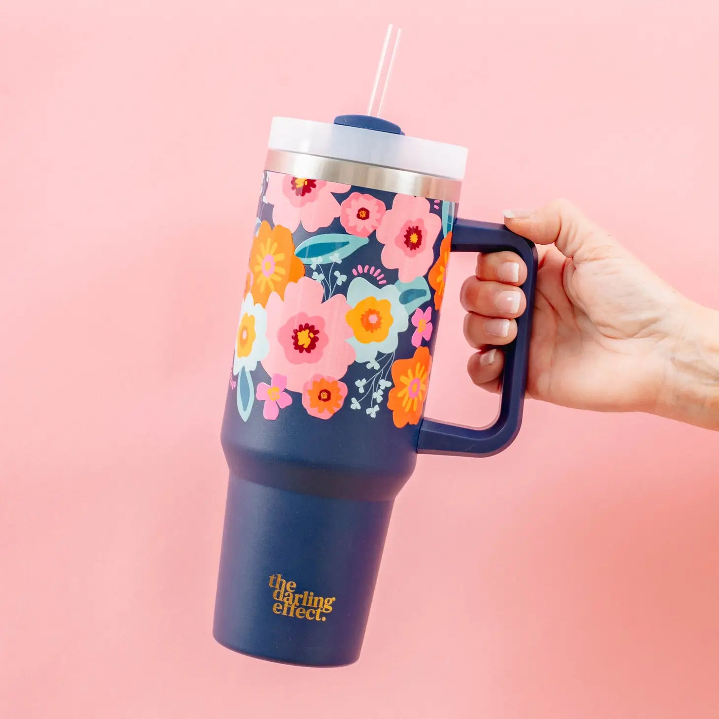 Dancing Daisy Blue Take Me Everywhere Tumbler - 40 oz