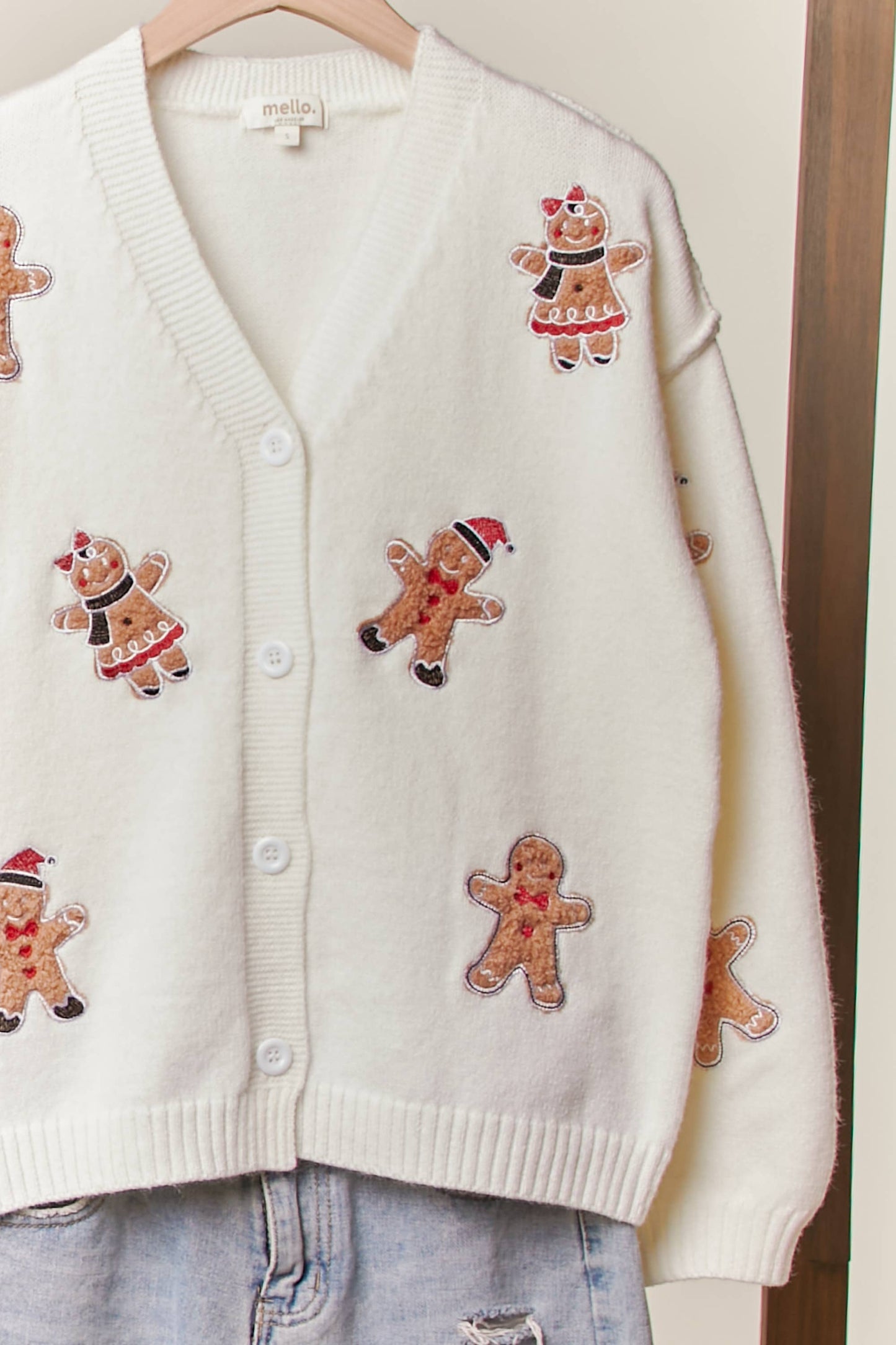 Gingerbread Patch Cardigan
