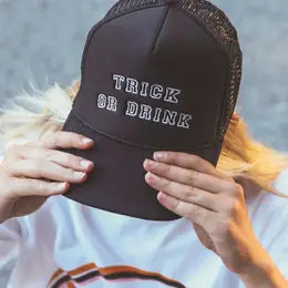 Trick or Drink Trucker Hat