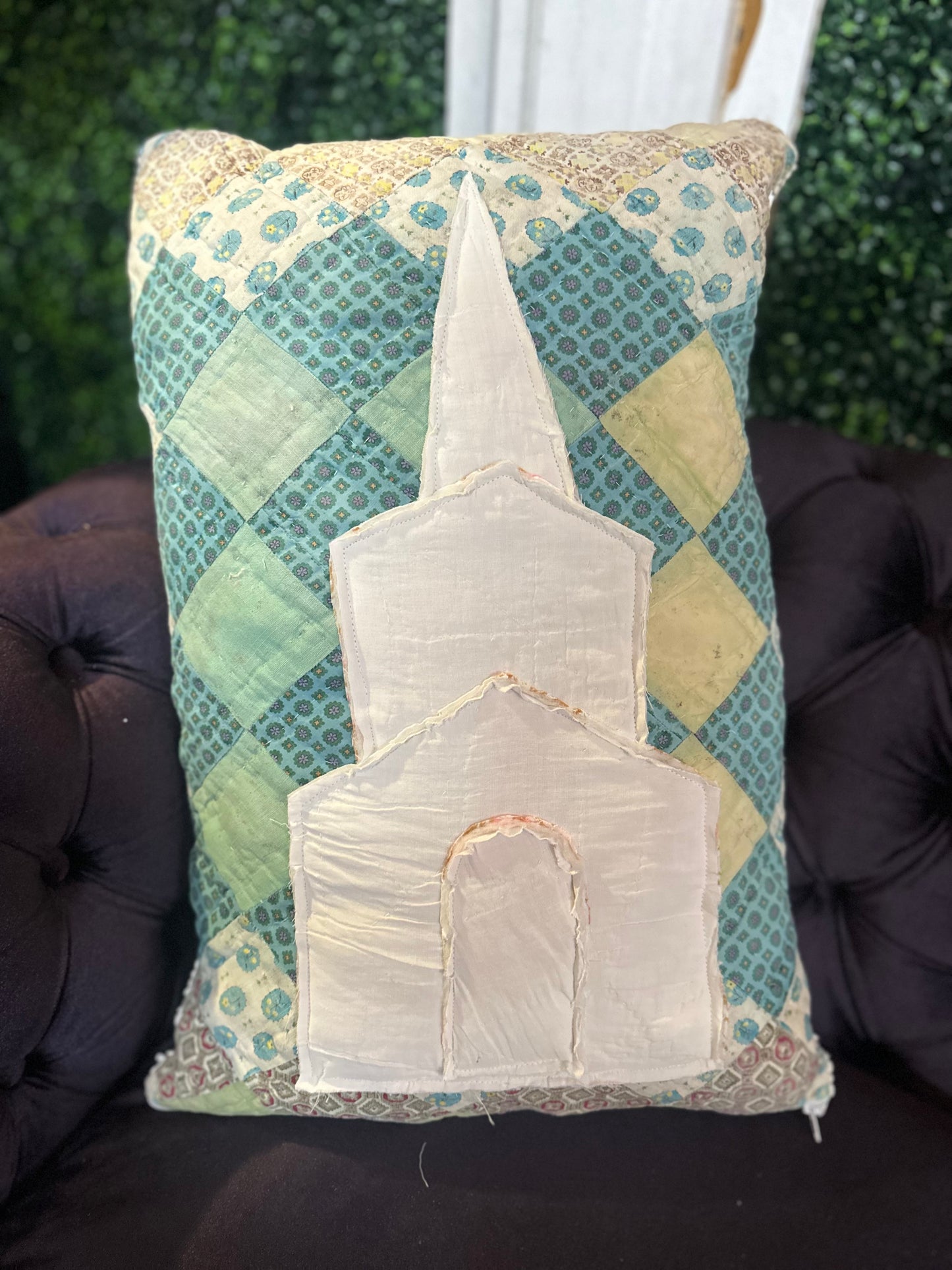Vintage Stitched Chapel Pillows