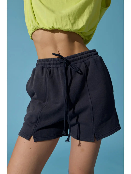Mia Jogger Shorts - Charcoal