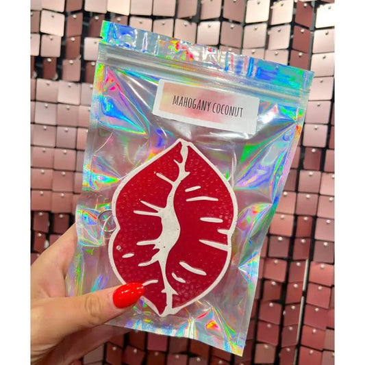 Valentine’s White & Red Lips Car Freshie
