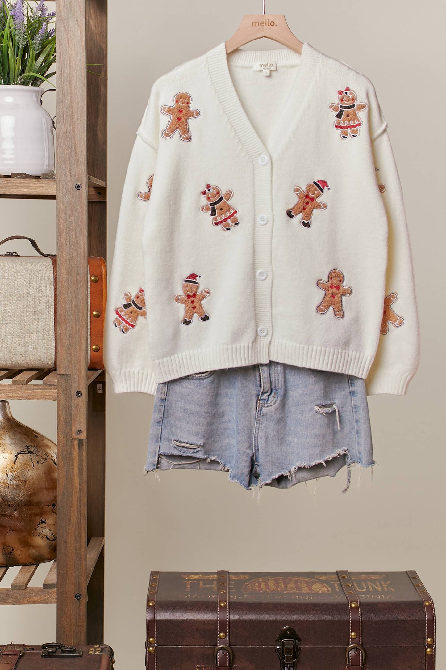 Gingerbread Patch Cardigan