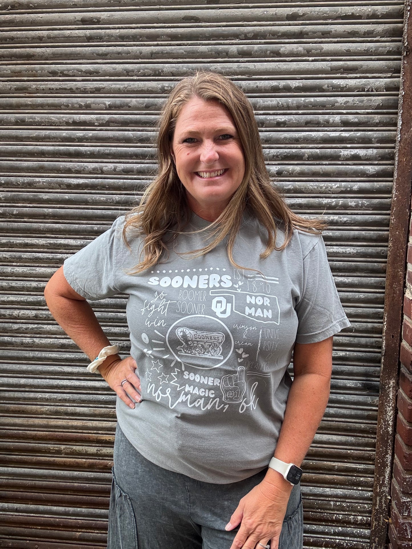 Boomer Sooner OU Tee - Grey