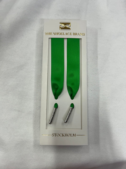 Emerald Green Silk - Shoelaces