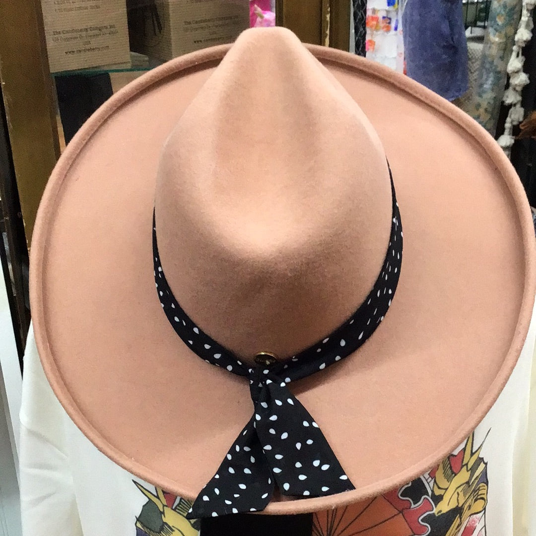 GIGI PIP's Cara Loren Pencil Brim Hat - Dusty Pink