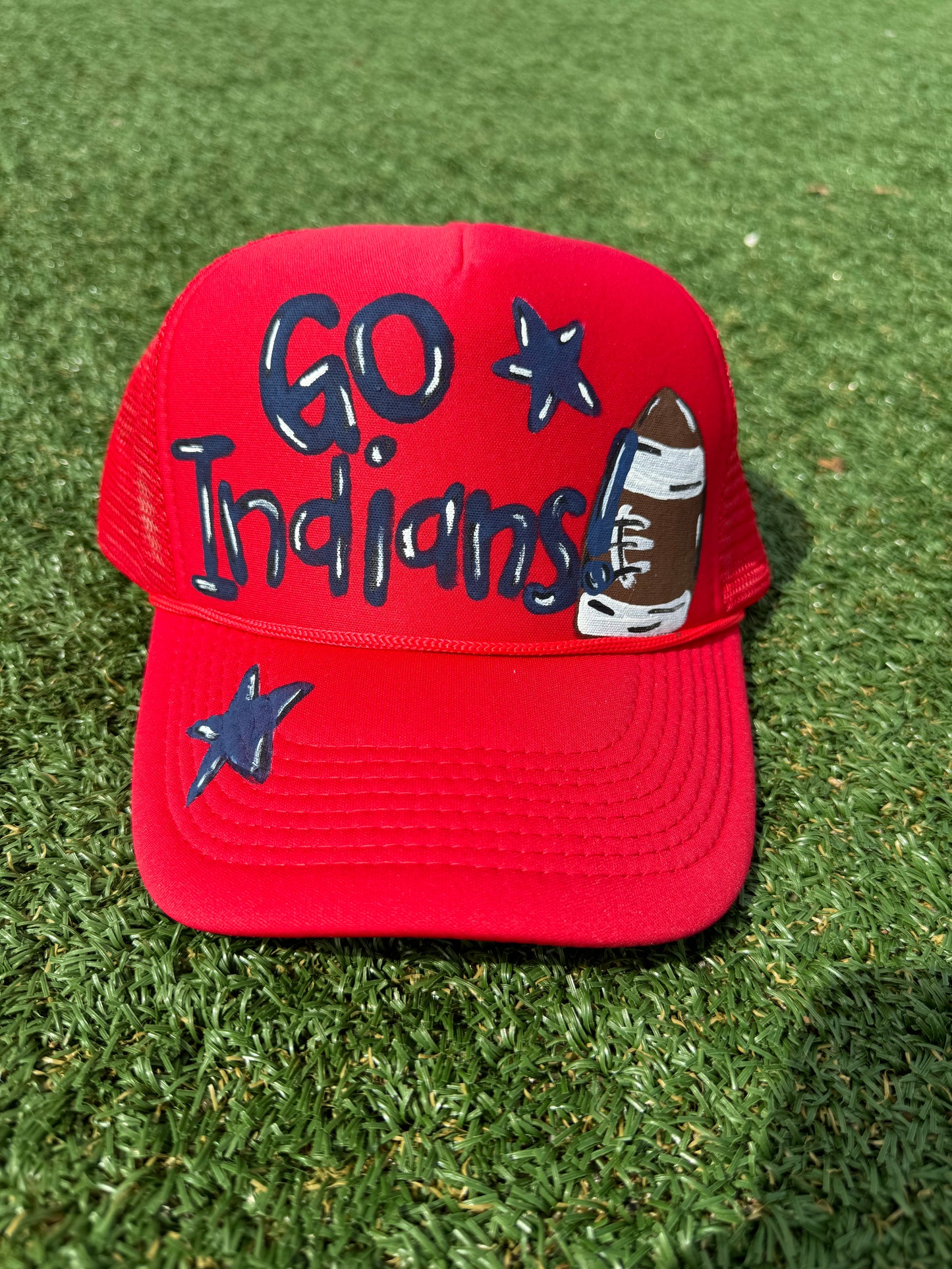 Go Indians Football Trucker Hat