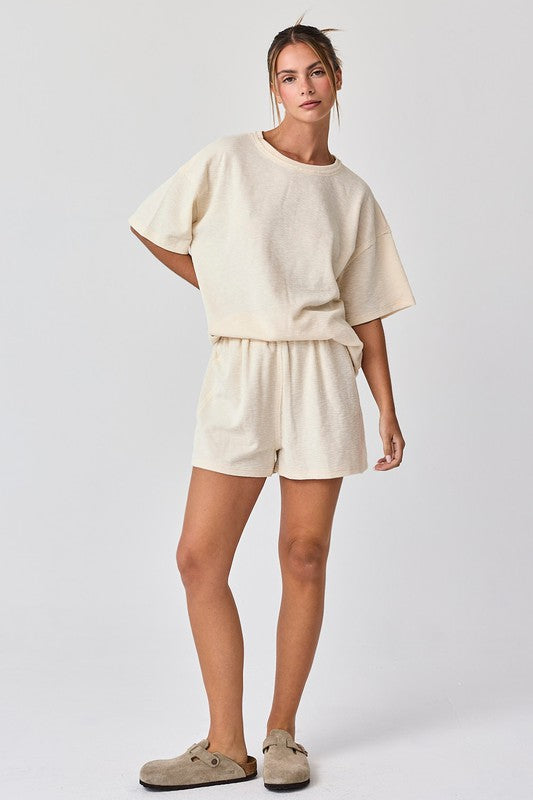Amaya Textured Knit Shorts