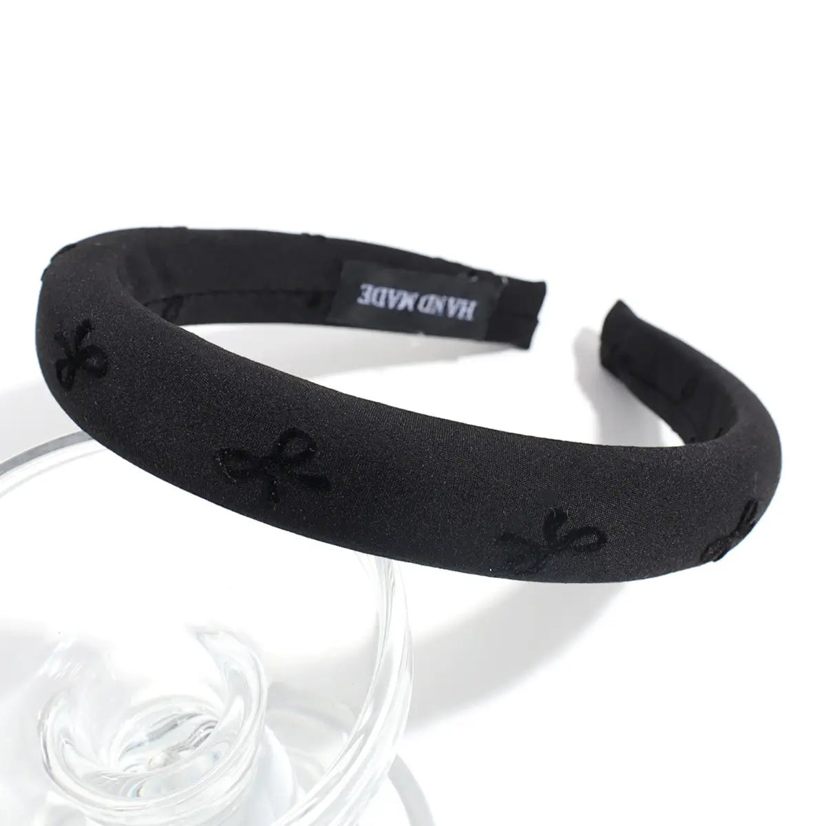 Simple Solid Color Bow Print Headband