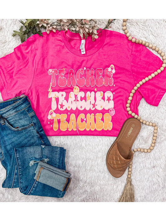 Teacher Pink Tee