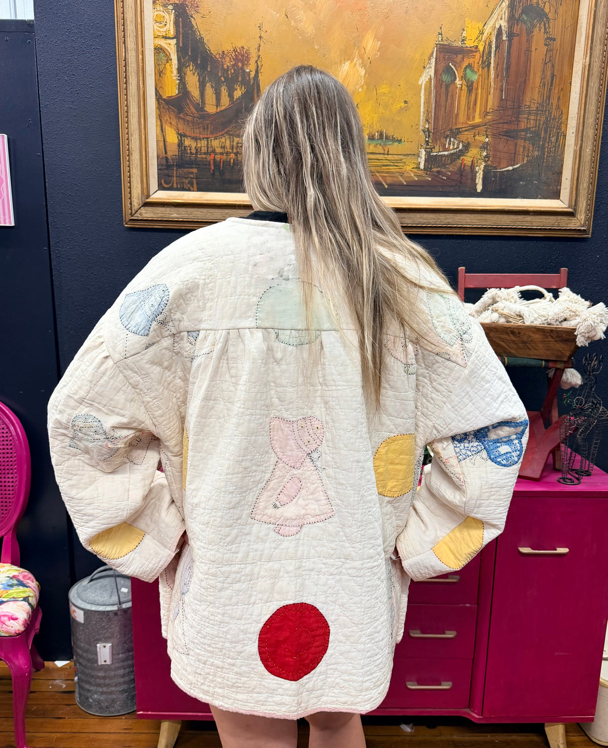 Vintage Sunbonnet Sue Quilt Jacket