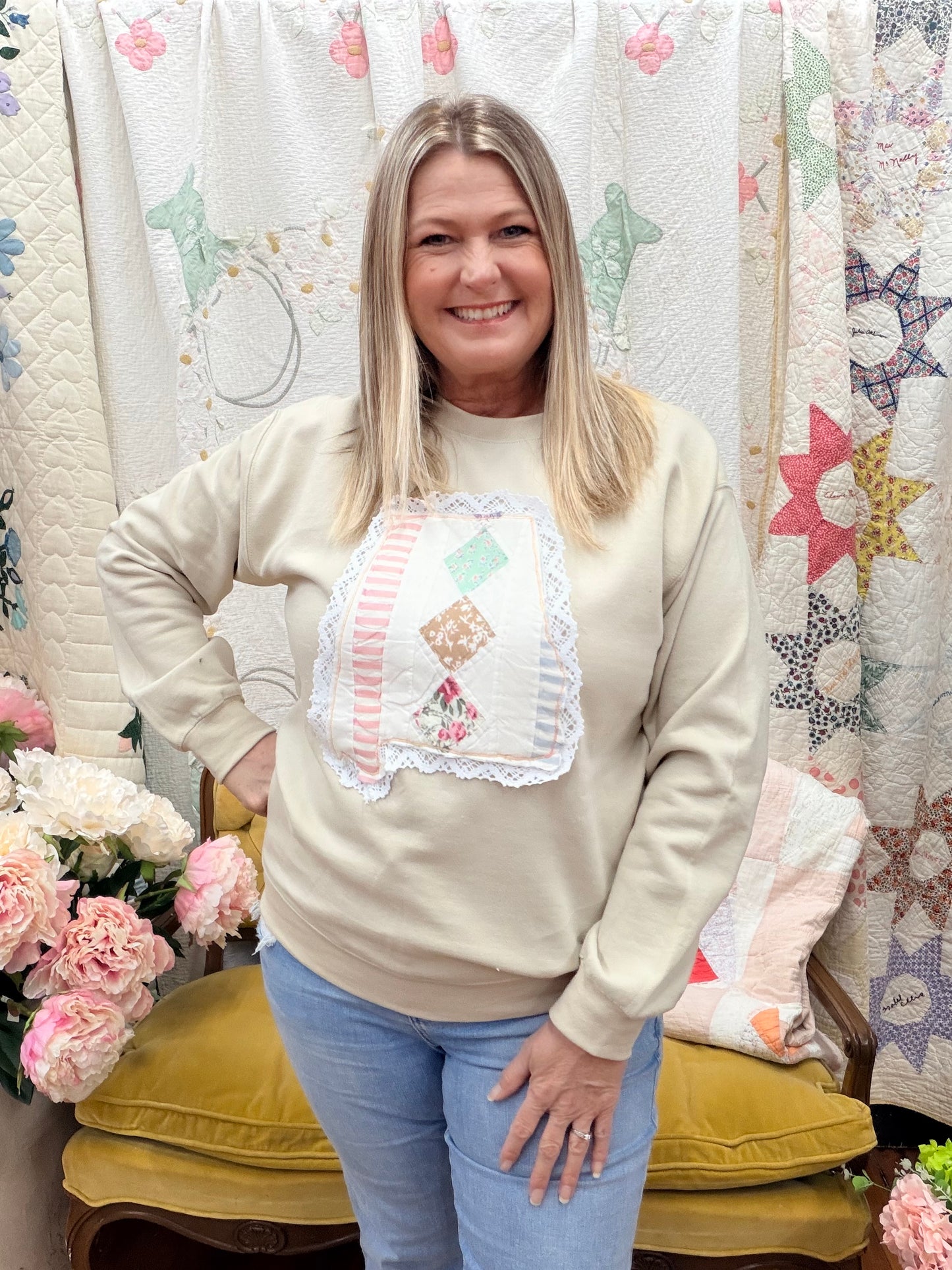 Quilted State of Alabama Sweatshirt