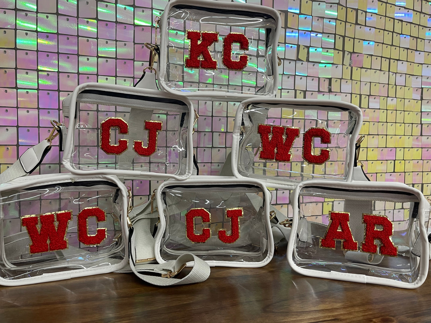 PVC Clear Bucket Bags - White