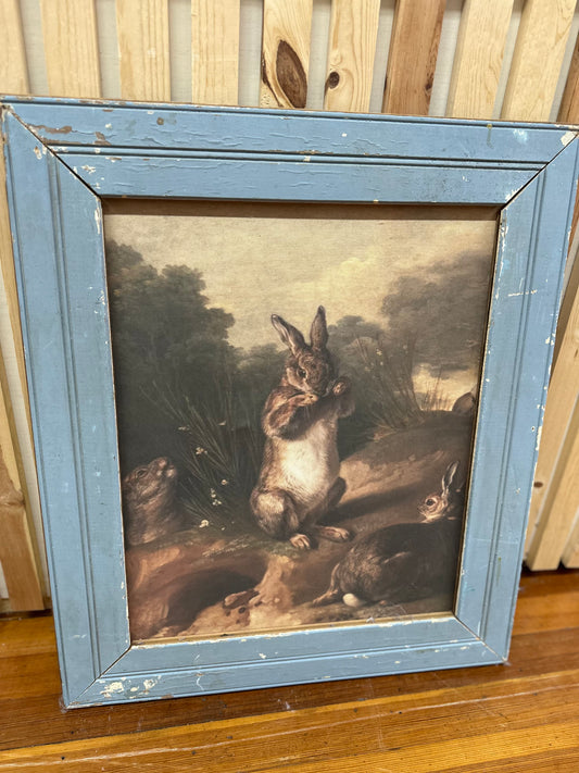 Bunny’s Digging - Blue Frame