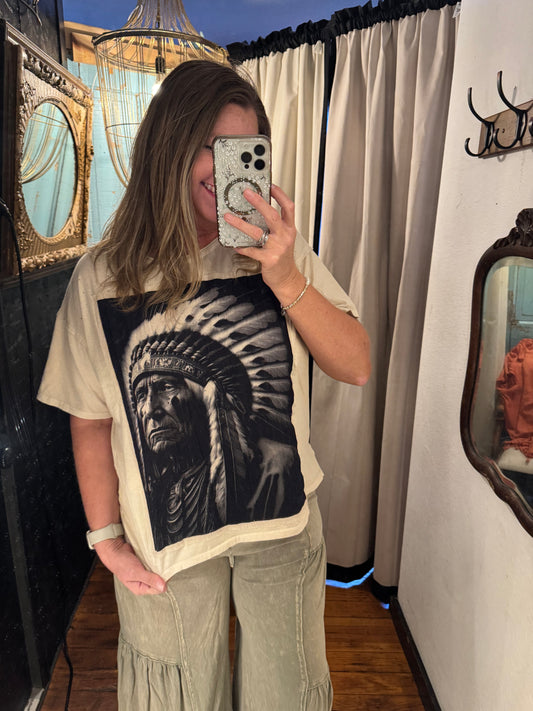 Linen Indian Chief Top