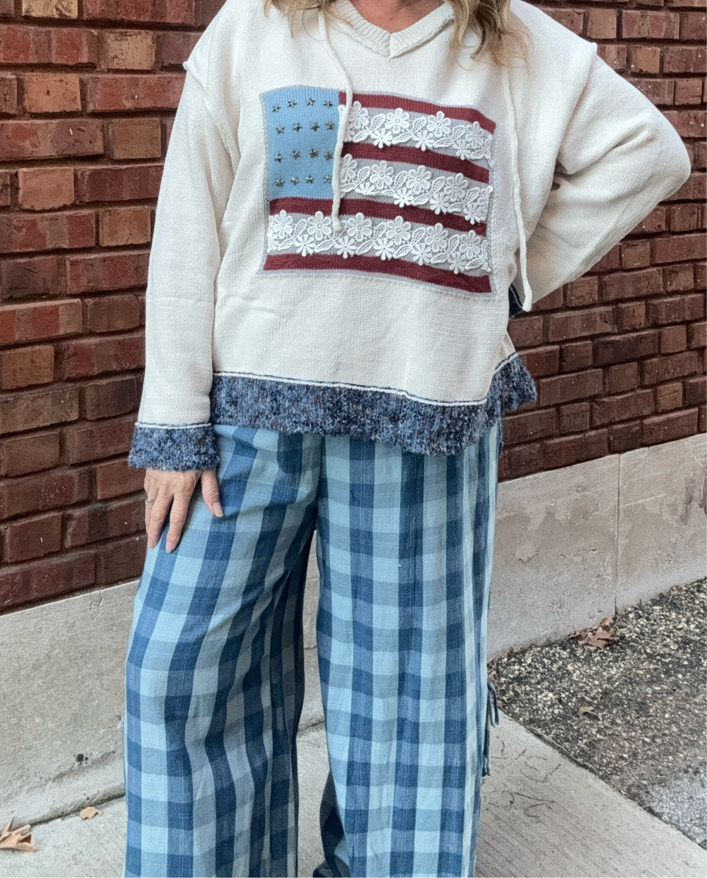 Self Bow Side Tie Pants