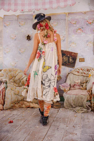 Magnolia Pearl Eyelet Avril Tank Dress - Moonlight