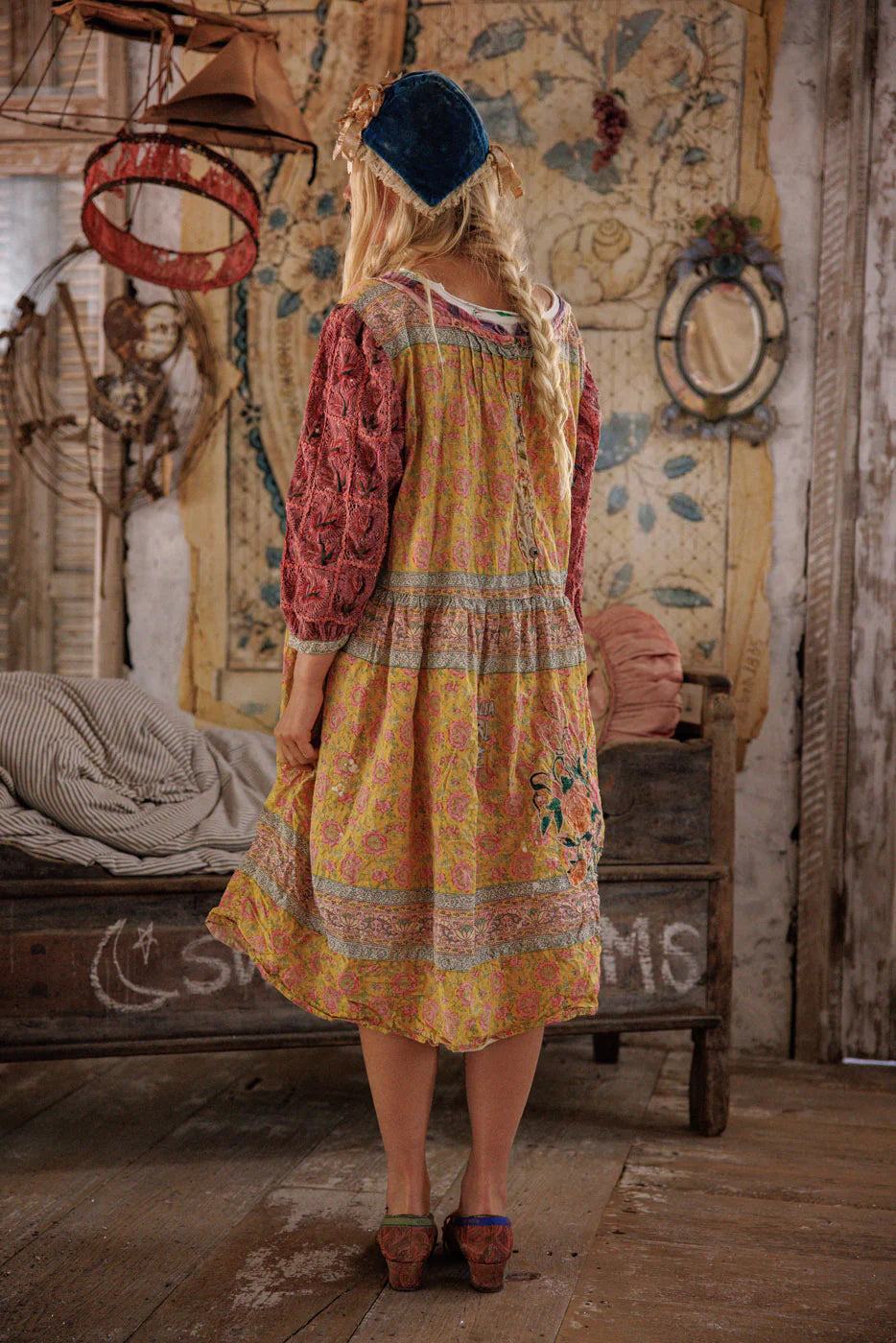 Magnolia Pearl Gutta Garden Dress - Raspberry Patch
