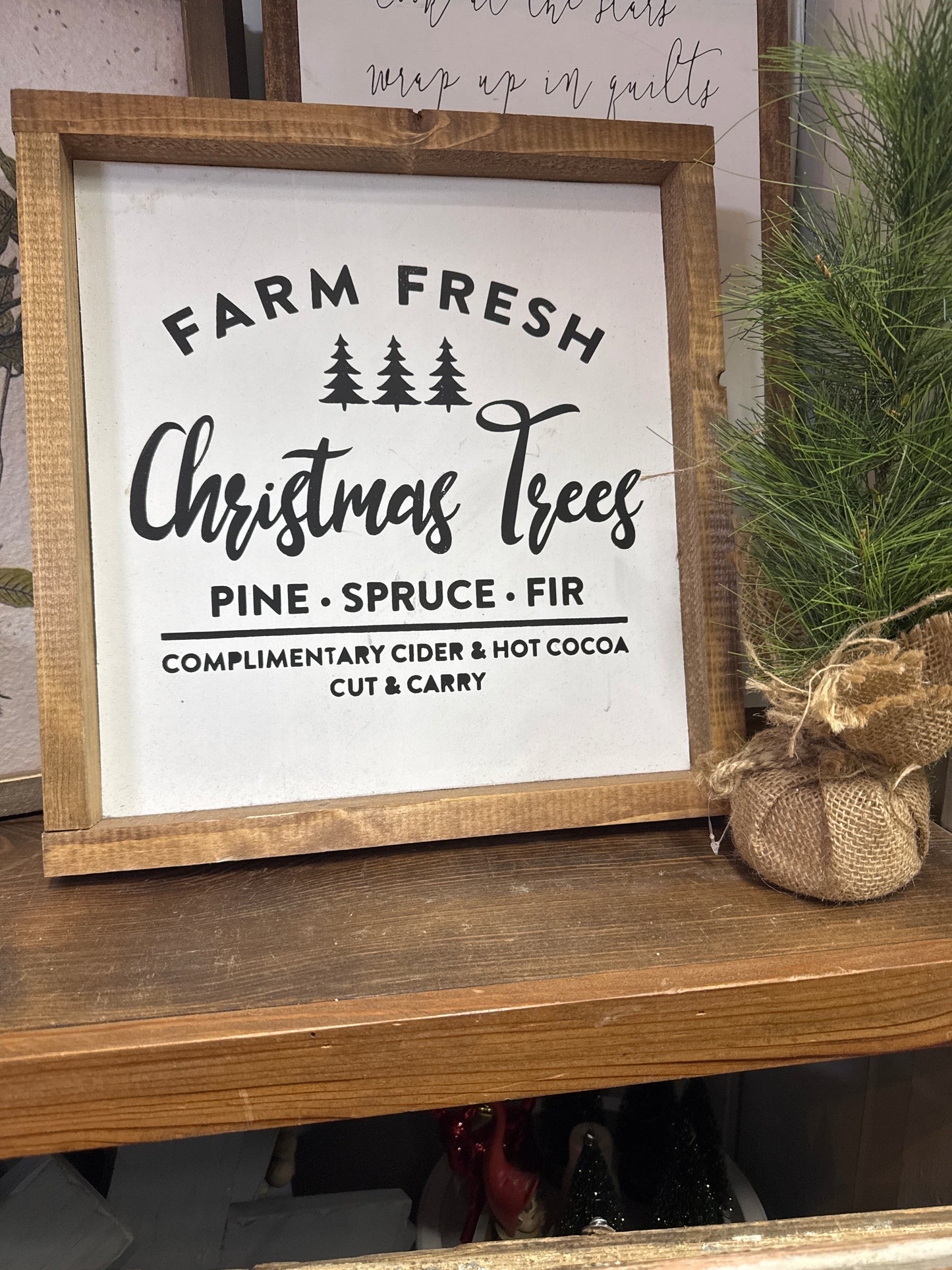 Farm Fresh Christmas Tree Sign