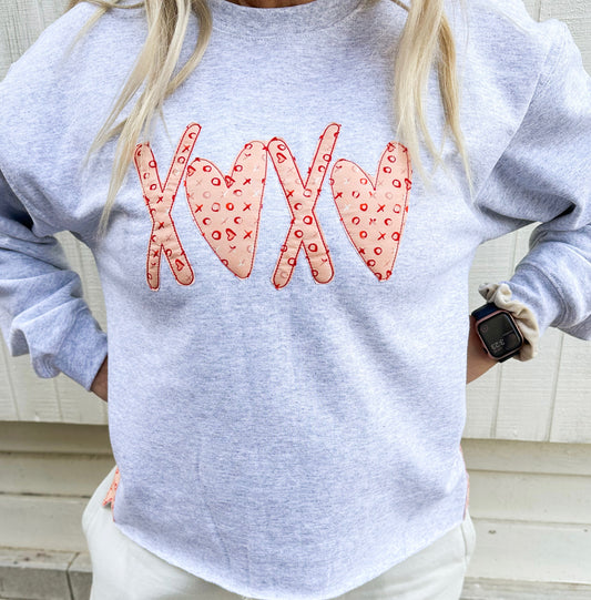 Handmade XOXO Bow Sweatshirt