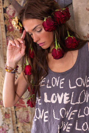 Magnolia Pearl Love Amor Paz Tank - Ozzy