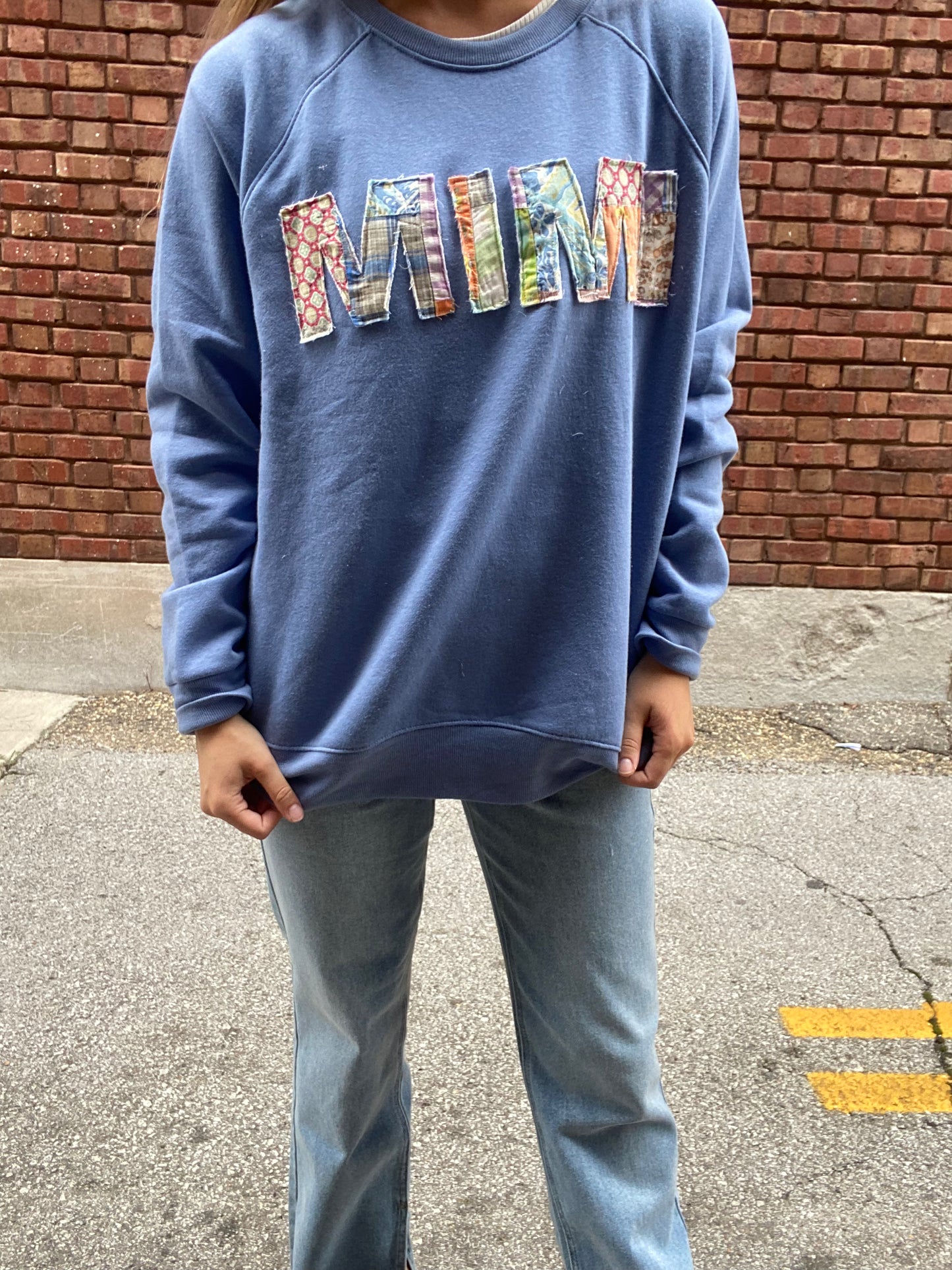 Quilted MIMI Sweatshirt - Blue
