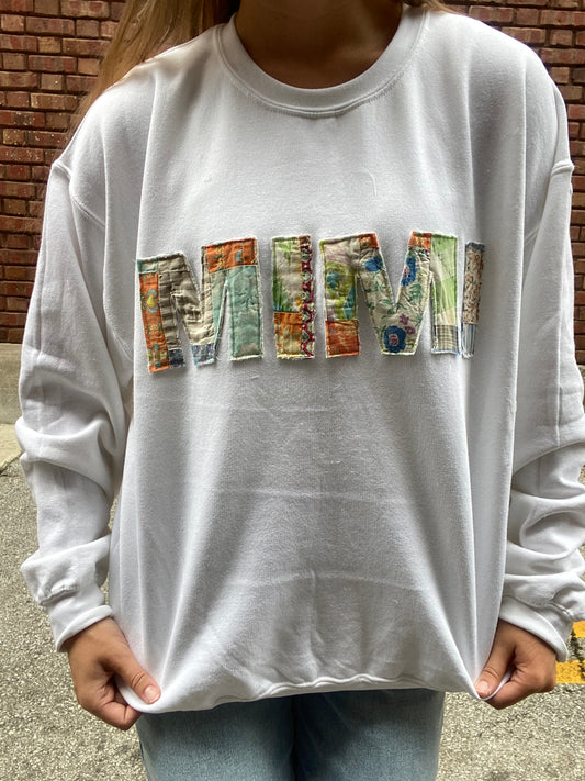 Quilted MIMI Sweatshirt - White